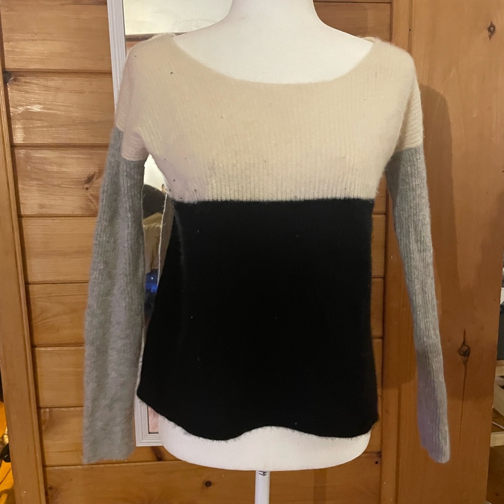 Cashmere color block  Women's Sweater